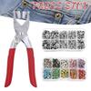 50/100pcs Snap Pliers Automatic Grommet Eyelet Pliers Five-Claw Snap Button Plier For Installing Clothes Bag Sewing And DIY Craf
