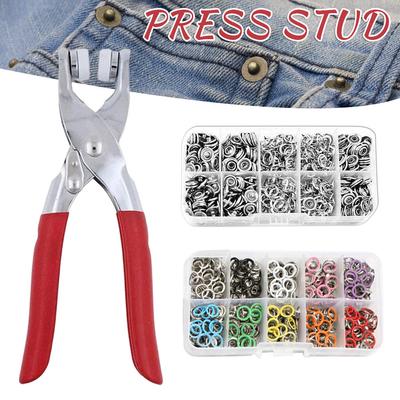 50/100pcs Snap Pliers Automatic Grommet Eyelet Pliers Five-Claw Snap Button Plier For Installing Clothes Bag Sewing And DIY Craf