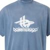 Balenciaga T Shirt Loose Fit Unisex Blue 739028TPVF24313