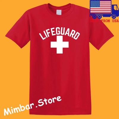Lifeguard Life Guard Beach Pool Men's Red Size S-5XL