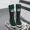 Fashion Couple Waterproof Rain Shoes Non-slip Outdoor Camping Rubber Shoes Versatile Cotton Warm Water Shoes