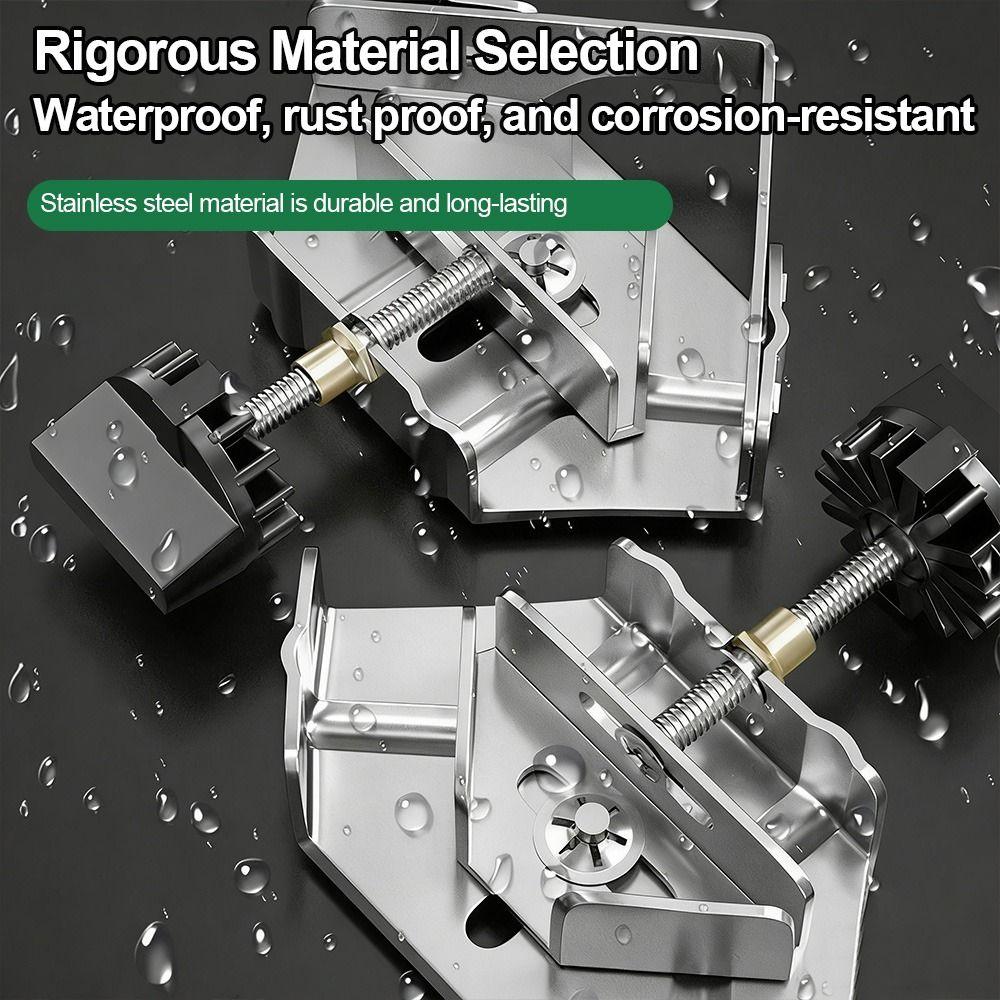 Stainless Steel Right Angle Clamp Quick Clip Angle Clip Clamp Convenient Corner Clamp Woodworking