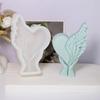 Reusable Valentine's Day Handmade Soap Mold 3D Gypsum Mold Heart Wing Resin Mold  Couple Gift