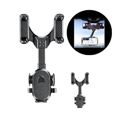 Auto Rückspiegel Handyhalter 360° Drehbar Einziehbarer Clip Faltbare Halterung GPS-Halterung Universal Auto Handyhalter