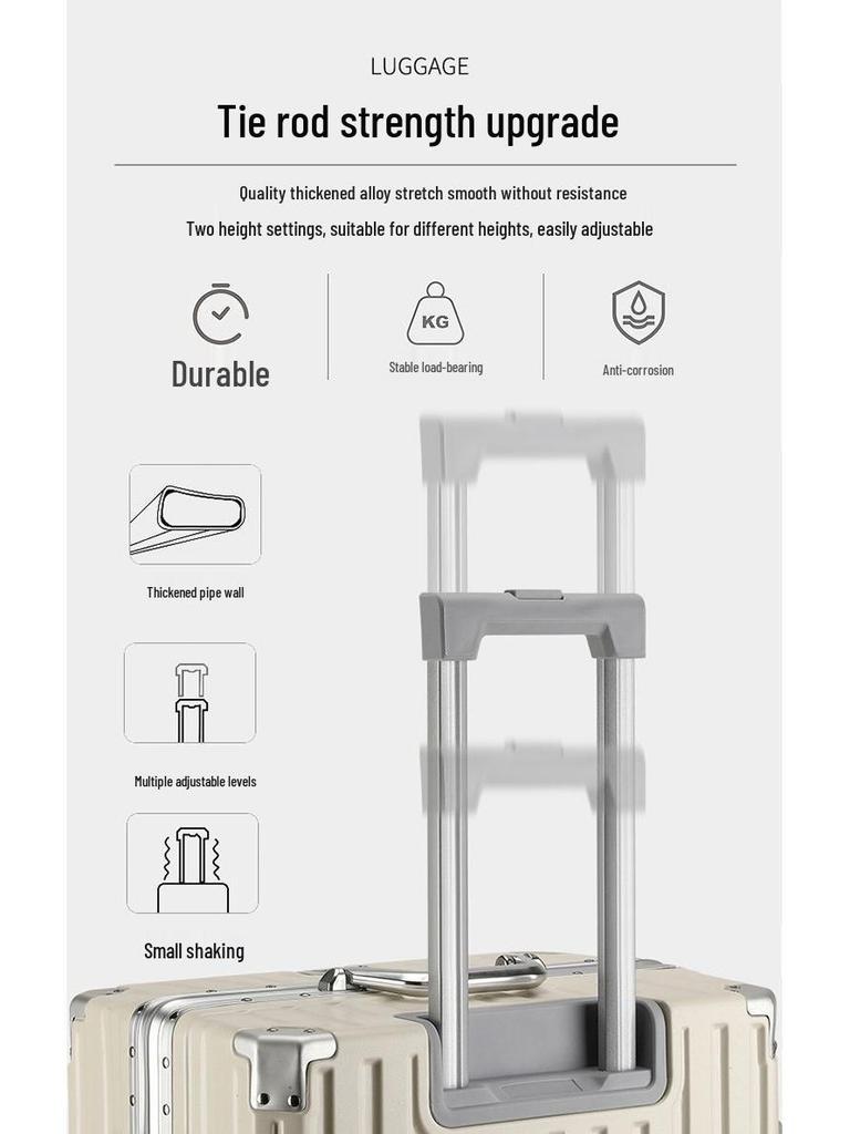 20-inch Multifunctional Suitcase with Universal Wheels, Large Capacity, Combination Lock – Unisex Student Trolley Carry-On