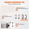 SucceBuy Vertical/Horizontal Band Sealer Carbon Steel Continuous Bag Band Sealing Machine for 0.02-0.8mm Plastic Bags Packing