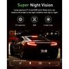 Dash Cam Front and Rear,4K+1080P WiFi Dual Dash Camera for Cars with App, 3 IPS Dashboard Camera Recorder,Night Vision,24H/7 Par