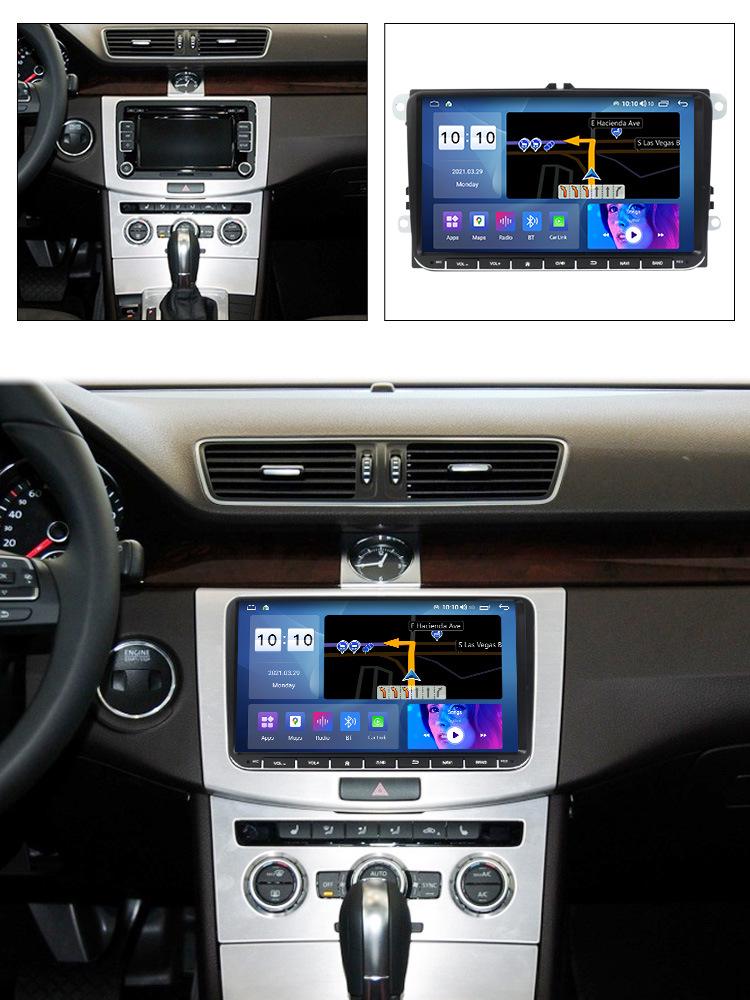 9-Inch Android GPS Car Navigation with CarPlay for Volkswagen Magotan, Sagitar, Santana
