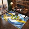 Leeds United Voetbal Print Kristalfluweel Tapijt, Comfortabel Waterabsorberend Antislip Binnen Vloerkleed