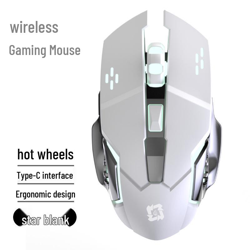 Rechargeable Bluetooth Silent Wireless Gaming & Office Mouse - Customizable Logo, Laptop Accessory