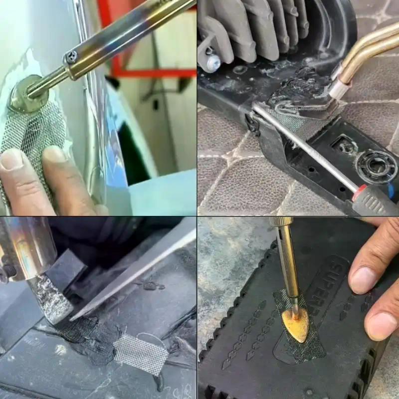 5/10/20 Stück Universelles Auto Stoßstangen Reparatur Netz Edelstahl Netz Kunststoff Schweißer Riss Reparatur Loch Flicken Draht Kit Reparatur Werkzeug