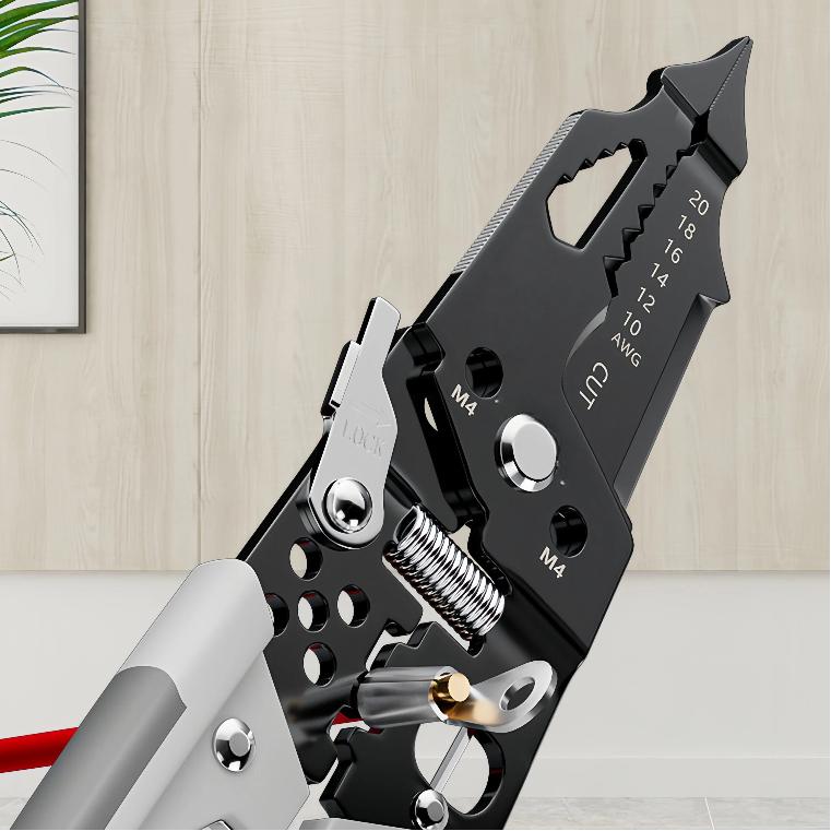 28 In 1 Professional 8-inch Wire Stripper/wire Crimping Tool, Wire Cutter, Wire Crimper, Cable Stripper, Wiring Tool