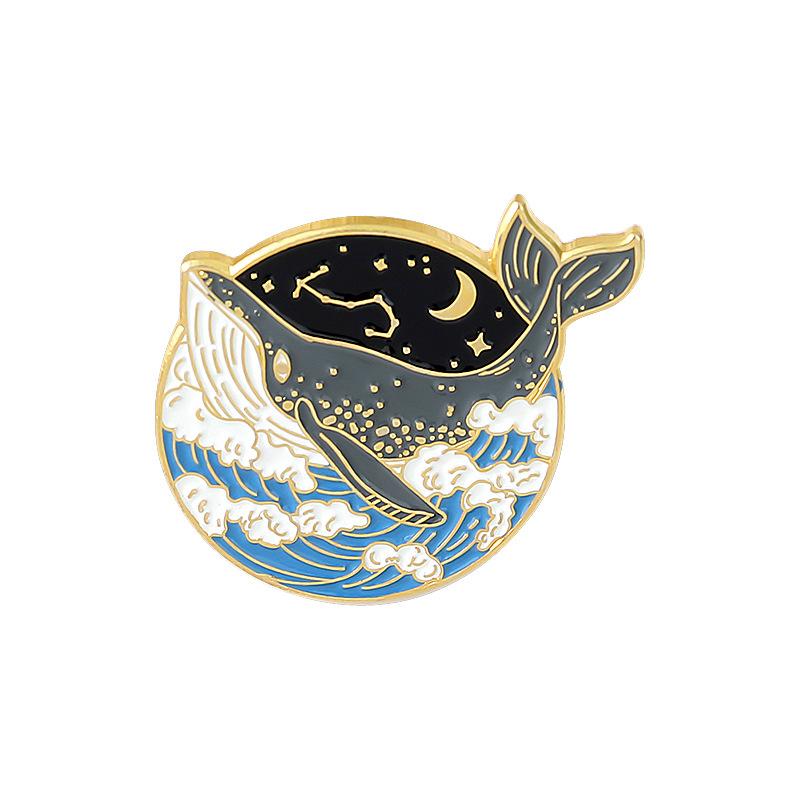 

Whale Trendy Brooch In Eyepopping Colors With A Unique Design For Personal And Decorative Use XZ3670