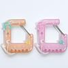 Cute Anime Music Player Keychain Hollow Carabiner Backpack Charm For Girls Aesthetic Acrylic Climbing Hook Accessory