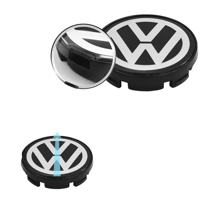 4PCS 55mm 65mm car modeling wheel hub center cap badge hub cap suitable for VW Volkswagen Golf Sharan Passat Tiguan Accessories zf8