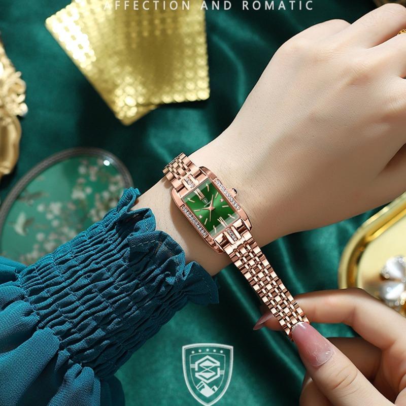New ladies watch ultra-thin quartz watch small green watch