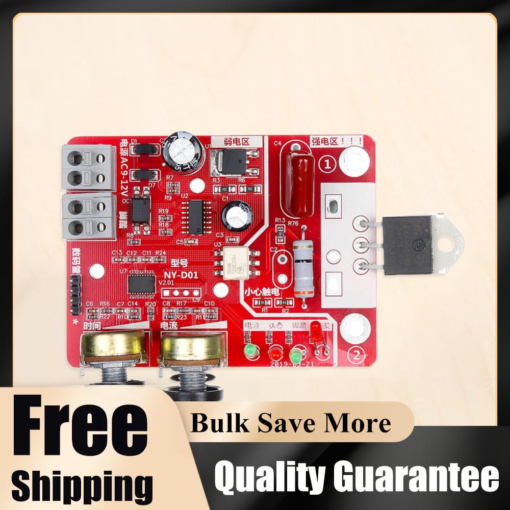 Spot Welding Machine Control Board Adjustable Time Current Welder Transformer Controller Board Portable DIY Battery Accessories