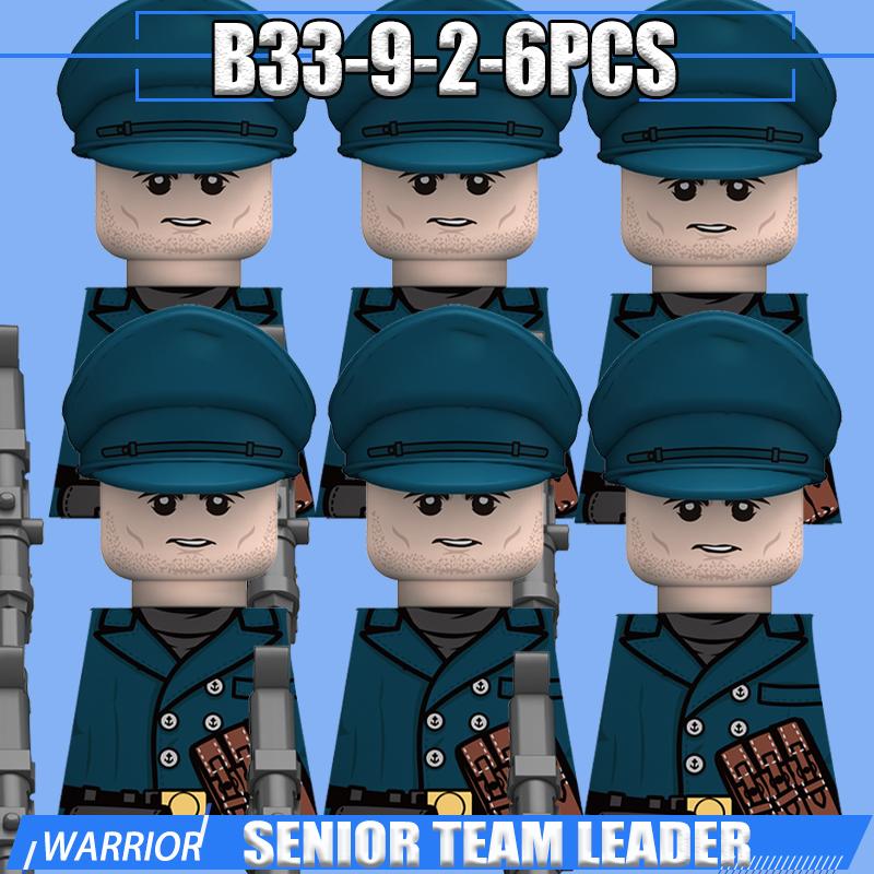 WW2 Military Navy Soldier Figures Building Blocks Leader Army Warrior Boat Commander Artillery Accessories Gun Bricks Toys Gifts