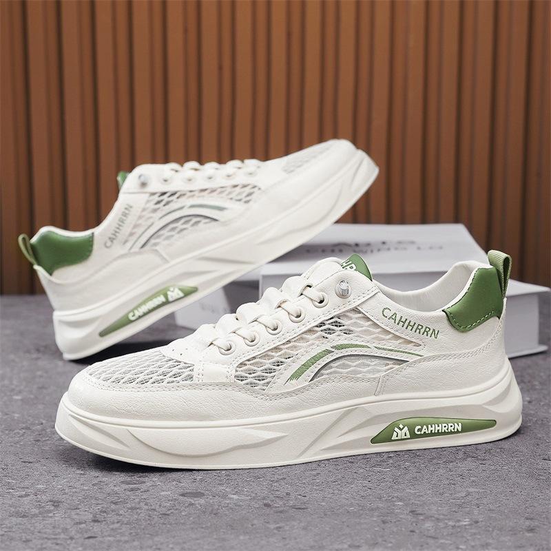 Herrenschuhe Vier Kann Tragen Low-Top Atmungsaktiv Lässig Flache Sohle Farblich Passend Herren Trend Modisch Und Bequem Tägliche Board-Schuhe