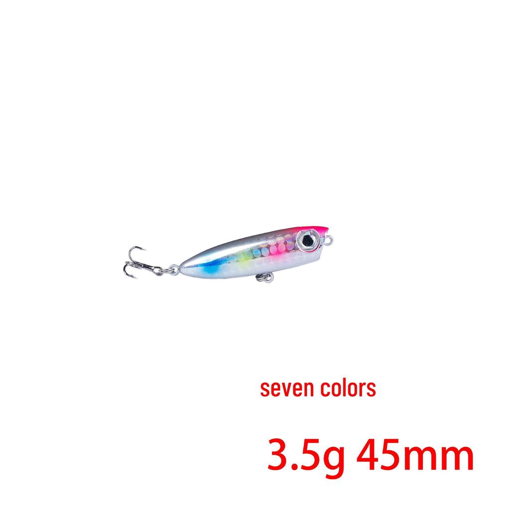 Zig-Zag Surface Popper Minnow Lure 3.5g 4.5cm for Bass Fishing
