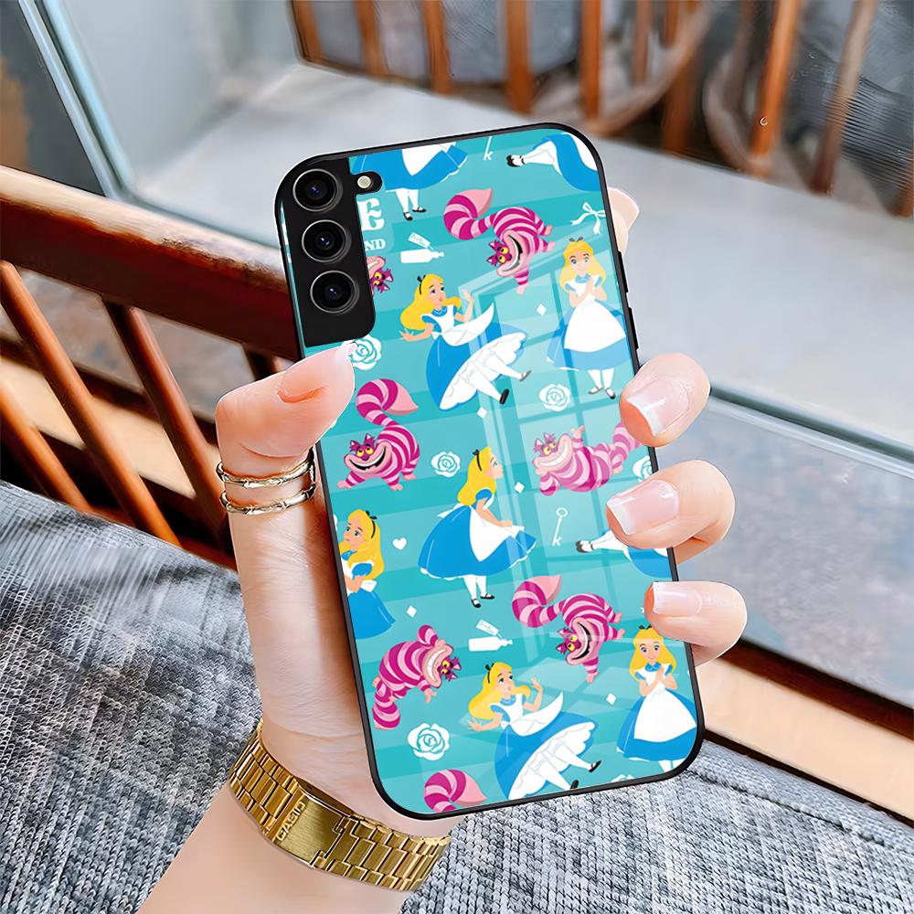 A-Alice In Wonderlands Phone Case For Samsung S25 Plus S20 S20 Plus S22 Ultra S23 FE S21 Plus S21 Ultra Glass Cover