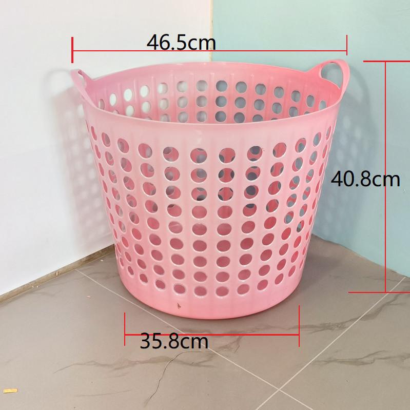 1 szt. duża 45 40 cm Plastikowe Kosze na Pranie z Uchwytami Duże Małe Perforowane Wentylowane Kosze Przenośne do Przechowywania Brudnych Ubrań
