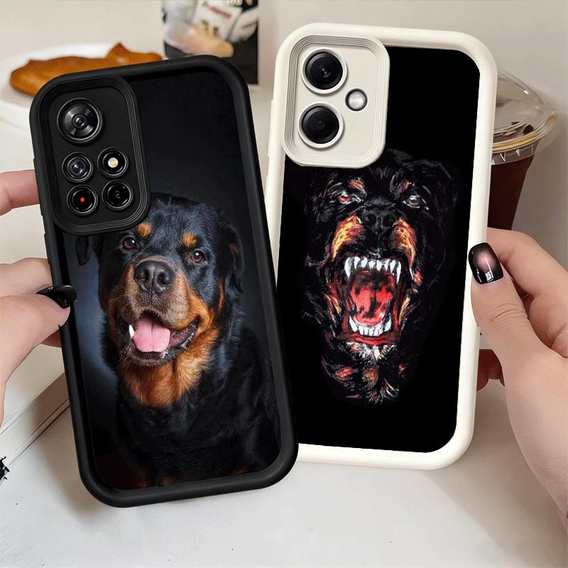 Rottweiler Dog Soft Phone Case for Xiaomi Redmi Note 15 14 13 12 11 Pro Plus 10S 11S 4G 11T 5G Shell Silicone Funda