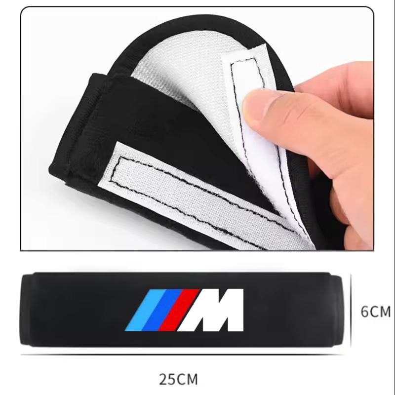 Car Seat Belt Leather Shoulder Protector Safety Belt 2pcs for BMW M E46 E90 E60 F10 F30 E39 E36 F20 E87 G30 E92 E91 X5 gjbf54