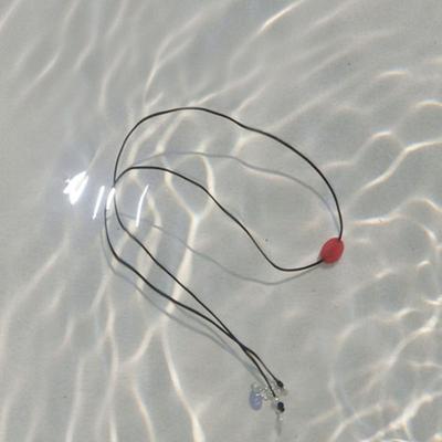Modernlike Silver 925 Oval Gemstone Silk String Necklace