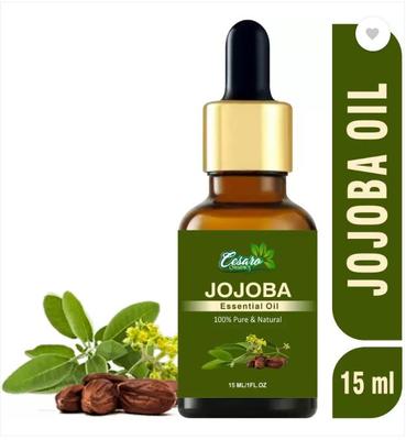 Cesaro Organics 100% Pure Cold Pressed Natural Unrefined Jojoba Oil  (15 Ml)