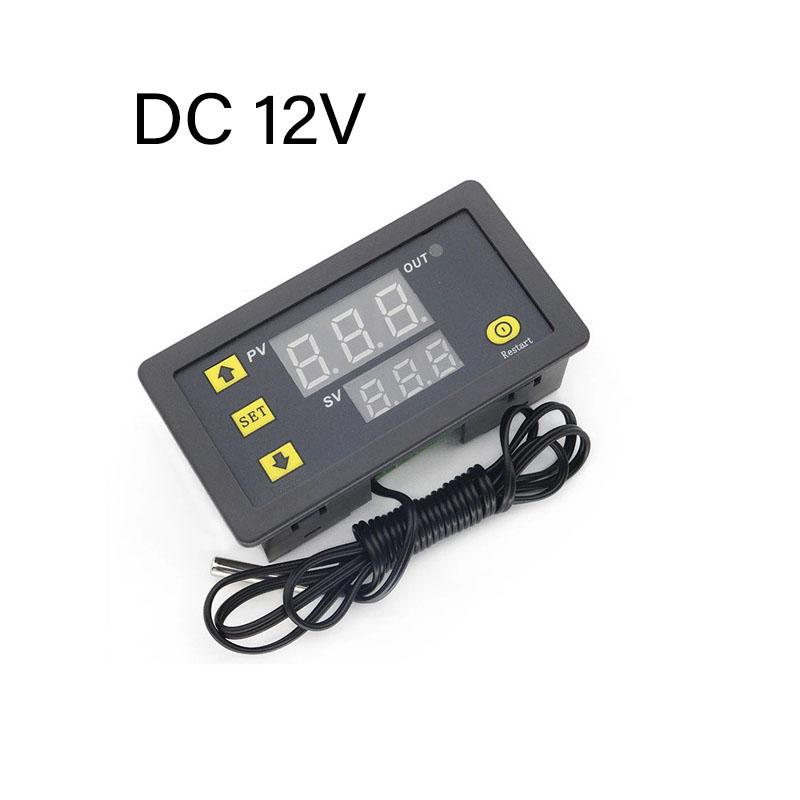 DC 12V Mini Digital Temperature Controller 12V 24V 220V Thermostat Regulator Heating Cooling Control Thermoregulator With Sensor