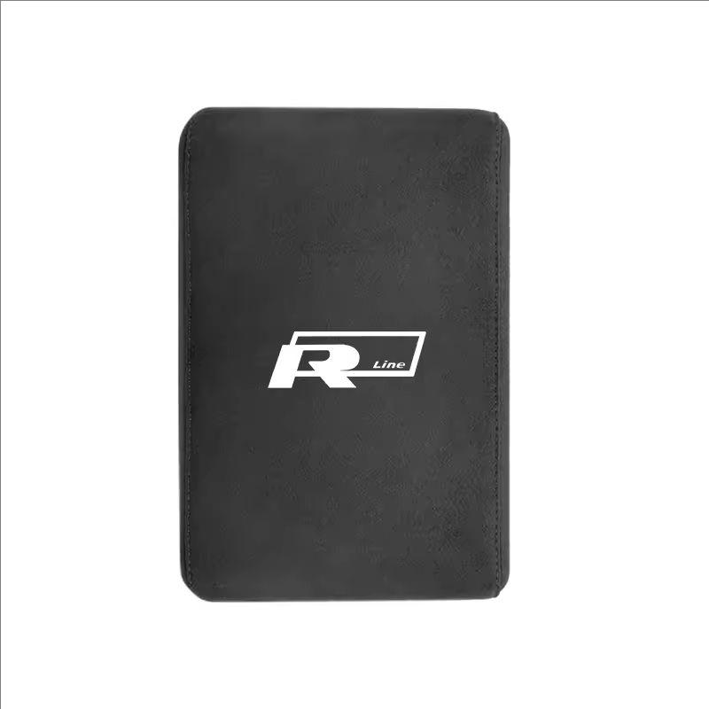 Car Armrest Mats Memory Foam Arm Rest Cushion Interior Accessories For VW GTI Polo Golf Passat Tiguan Arteon Jetta Taigo Hub Cap