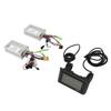 Electric Bicycle Controller Kit Electric Bike Dual Drive Motor Control Panel with SW900 LCD Display Meter for Electric