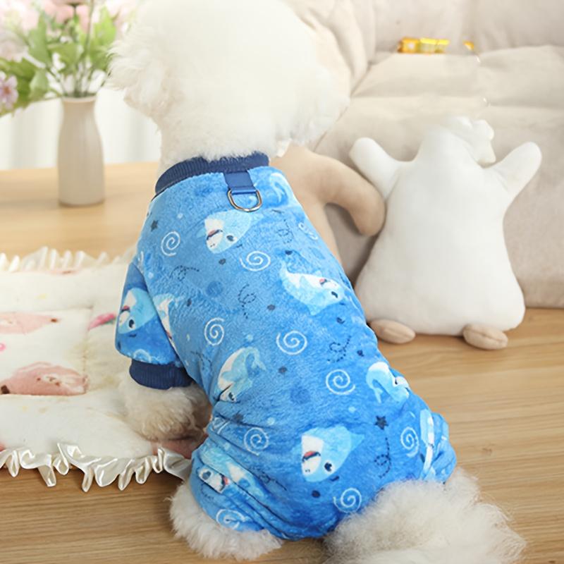 Neue Herbst- und Winter-Haustierkleidung Hund Vierbeiniger Mantel Dick gefütterter Fleece-Mantel