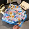 2025 New Luxury Fashion Print 70*70cm Square Scarf Women Soft Satin Hairband Neckerchief Tie Female Headband Foulard Bag Ribbon