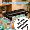 Variable Speed Fish Tank Chiller Fan 1/2/3/4/5/6 Head Aquarium External Fan  Shrimp Tank