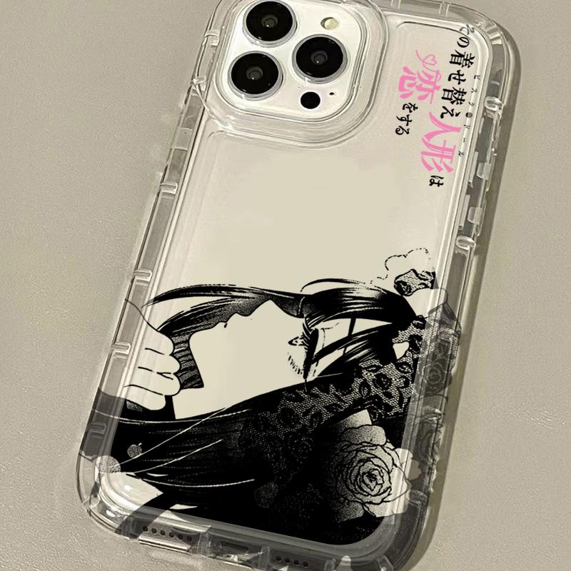 Cute Animal Female Lead Kitagawa Marin Case For iPhone 16 15 14 13 12 11 Pro Max Plus 7 8 Plus XR X XS SE 2020 Silicone Etui