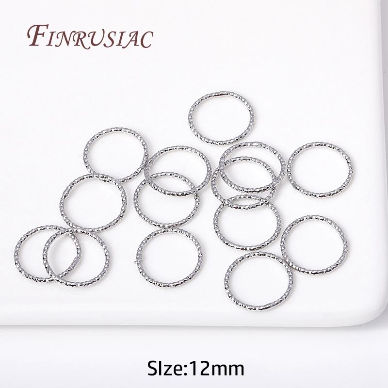 6/8/10/12MM Runde Verdrehte Geschlossene Ringverbinder Für DIY Schmuckherstellung Zubehör Zubehör für Schmuck Großhandel