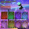 Mini USB LED Atmosférická Lampa do Auta s RGB Automatickou Rotací, Disko Noční Světlo na Pódium pro Auto, Vánoční Dekorace, KTV, Domácí Párty, Bar