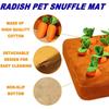 Professional Cat Dog Puzzle Toy Durable Dogs Pets Plush Carrot Chew Toys Snuffle Mat Dog Puzzle Feeder Toy Puppy Sniff Food Toys Eating Sport