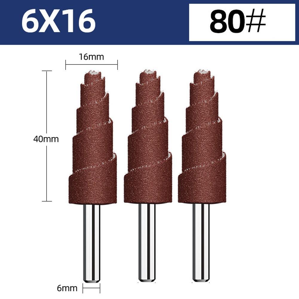 Cone Flap Wheel Sanding Head Electrostatic Sand Coating