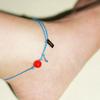 OURPIERRE RED BALL ROPE ANKLET