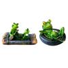 Frog Statue Can Float on Water Pond Decoration Artwork Cute Resin Animal Sculpture for Pool Walkway Porch Indoor Outdoor Yard