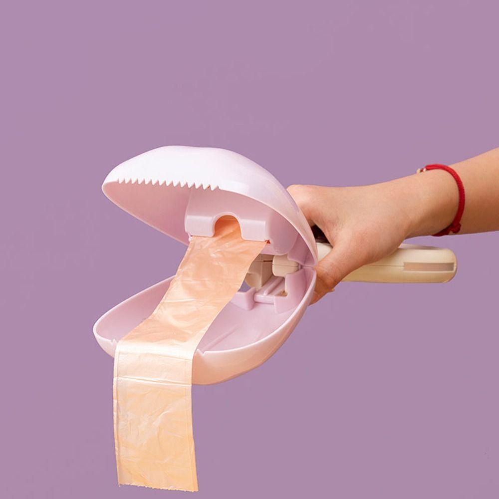 

Portable Pet Shit Bag Clip Automatic Dog Poop Bag Holder Dog Waste Bag Dispenser Outdoor фіолетовий