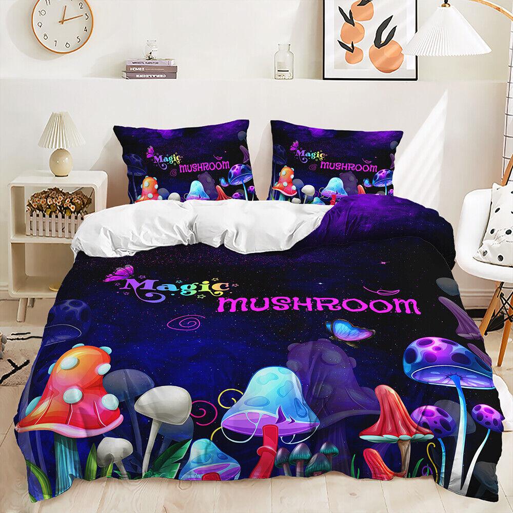 Ciocănitoarea Magică Colorată Florală Fluture Trandafir Plapumă Duvet Set Husă Plapumă