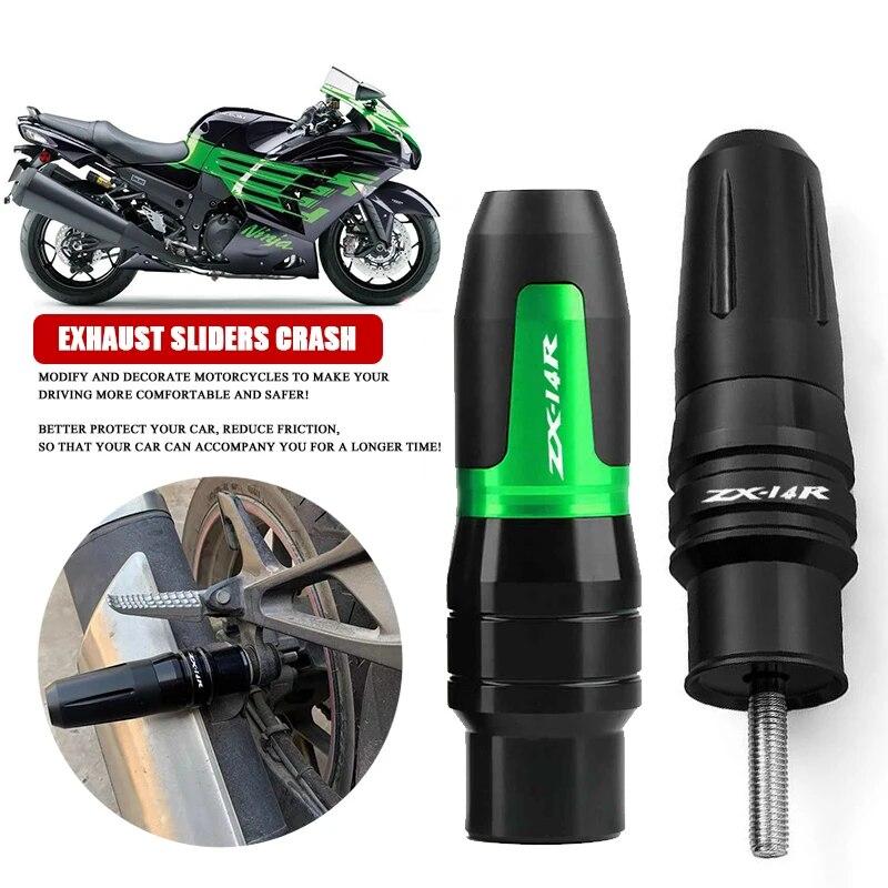 

Аксессуары для KAWASAKI ZX14R ZX-14R 2006 2007 2008 2009 2010 2011 2012-2016, слайдеры выхлопной рамы, защитные накладки от падения