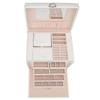 Synthetic Leather Huge Jewelry Box Large Capacity Multi Layers White European Style Jewelry Box