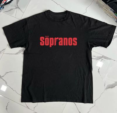 Rodzina Soprano Amerykański Serial TV Film Luźny T-shirt z Krótkim Rękawem Modna Marka Męski i Damski T-shirt z Okrągłym Dekoltem i Rękawem do Połowy