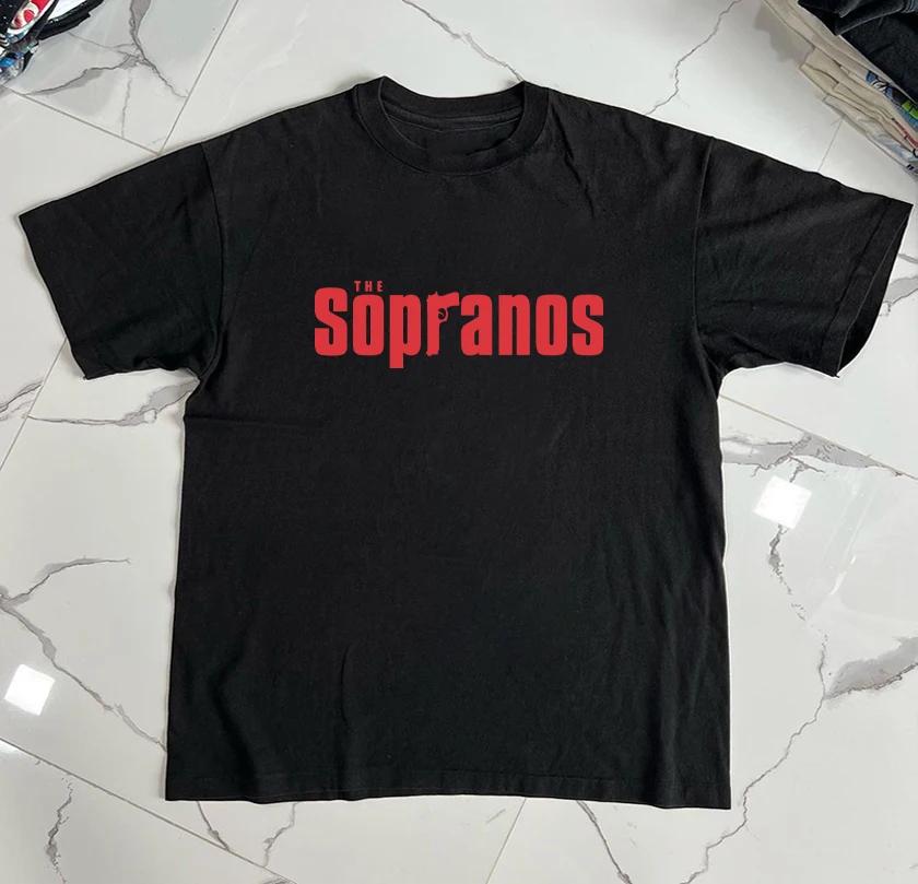 Rodina Sopránů Americký TV seriál Film Volné Tričko s krátkým rukávem Trendy Značka Pánské a Dámské Tričko s kulatým výstřihem a polovičním rukávem