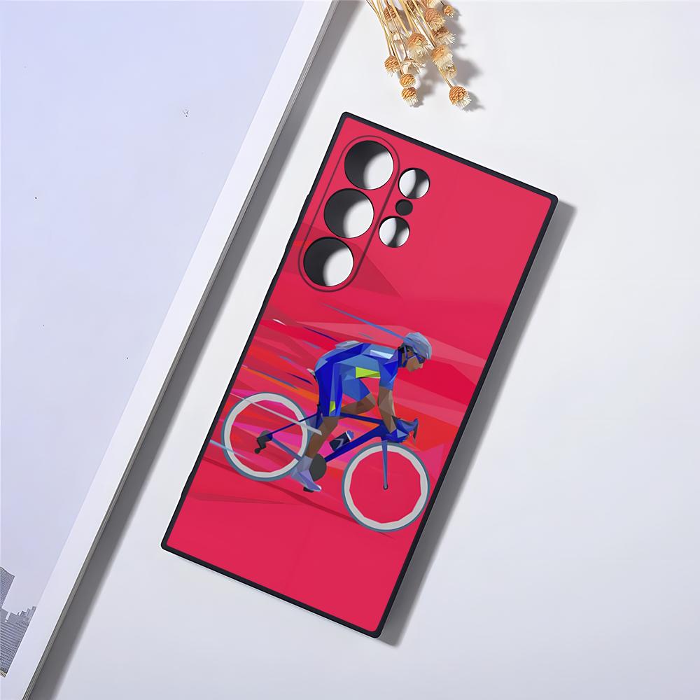 Tour De France Bicycle Exercise Phone Case For Samsung S24 Ultra S23 Fe S22 S20 S21 Plus Galaxy A54 A34 A24 A53 Note 20 Cover